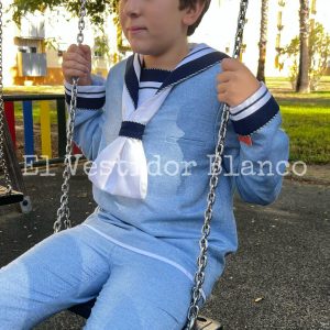 Marinero Celeste Azul Marino Pantalón Celeste